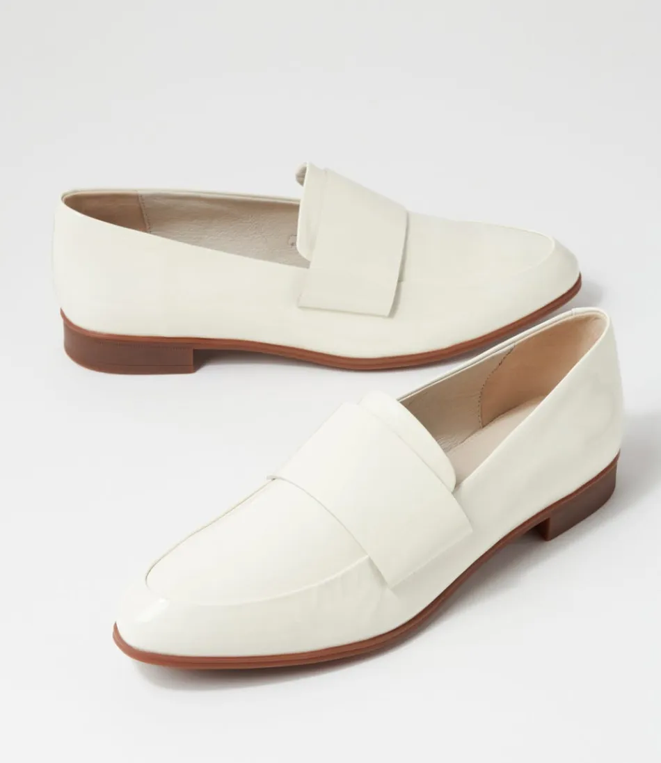 Ballerines Femme Django & Juliette – Modèle Gabrian en Cuir Verni Ivoire, Élégance Intemporelle pour Tenue Chic