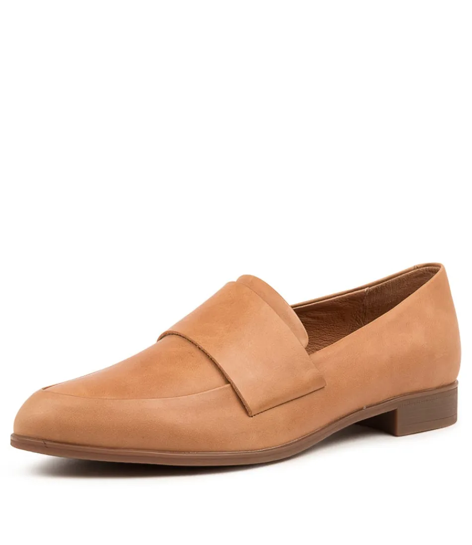 DJANGO & JULIETTE - Moccasins Femme en Cuir Souple Gabrian Brun - Confortables & Élégantes