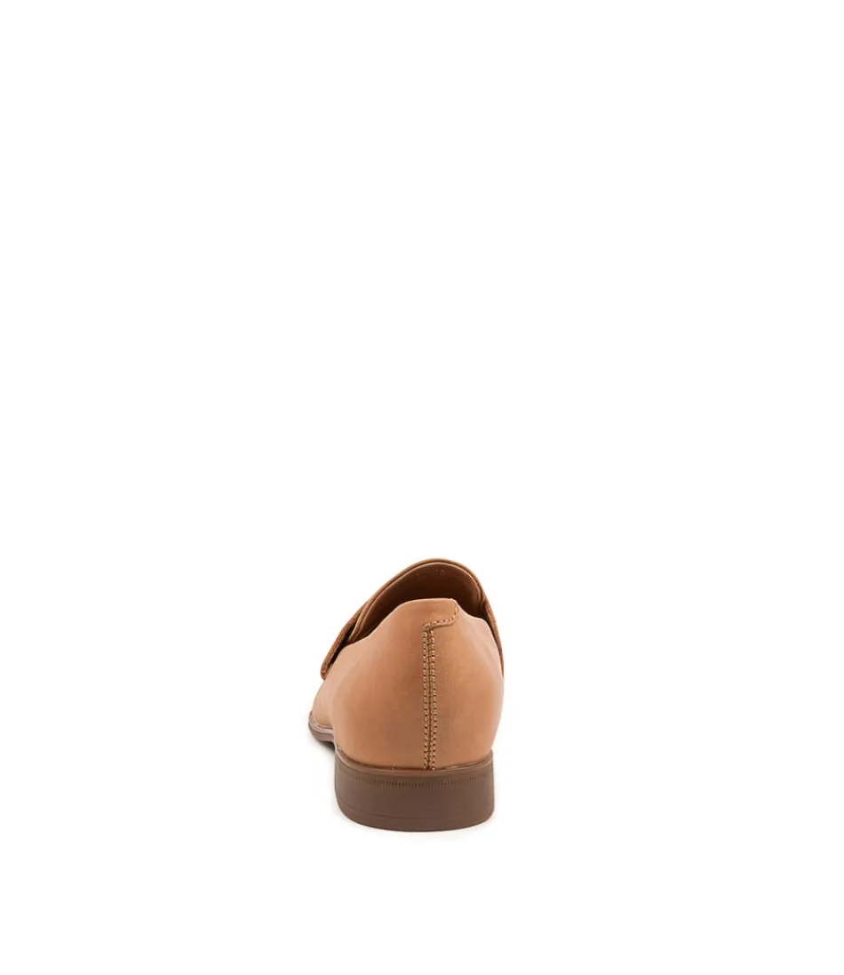 DJANGO & JULIETTE - Moccasins Femme en Cuir Souple Gabrian Brun - Confortables & Élégantes