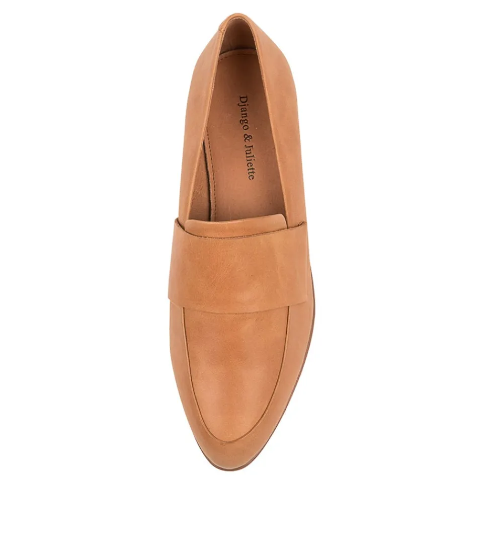 DJANGO & JULIETTE - Moccasins Femme en Cuir Souple Gabrian Brun - Confortables & Élégantes