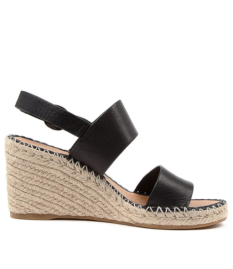 Escarpins Espadrilles Femme Élégance Cuir Noir - Édition Signature Gaga
