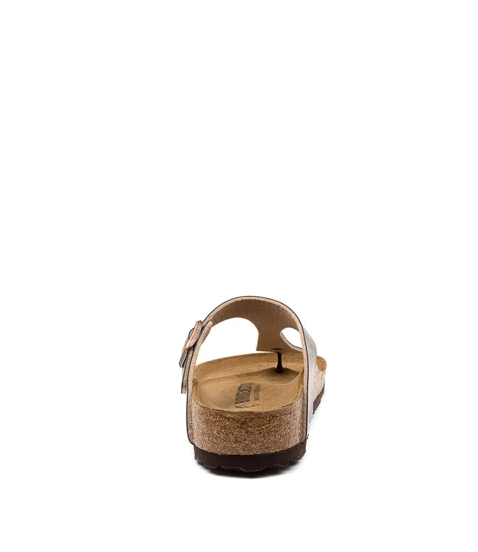 Sandales Femme BIRKENSTOCK Gizeh - Confort Optimal avec Semelle Anatomique - Modèle Élégance Naturelle en Cuir Souple Taupe