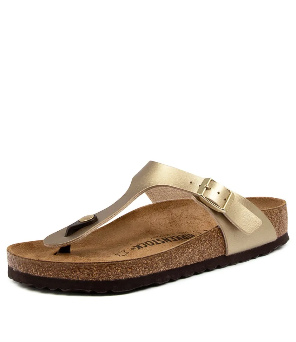 Sandales Femme BIRKENSTOCK - Modèle Gizeh en Doré Métallisé, Confort Optimal | Légeres & Style Intemporel