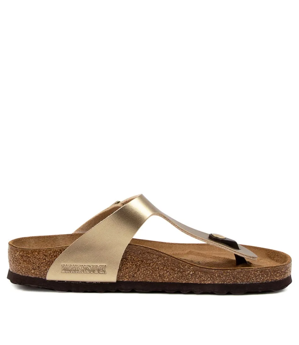 Sandales Femme BIRKENSTOCK - Modèle Gizeh en Doré Métallisé, Confort Optimal | Légeres & Style Intemporel