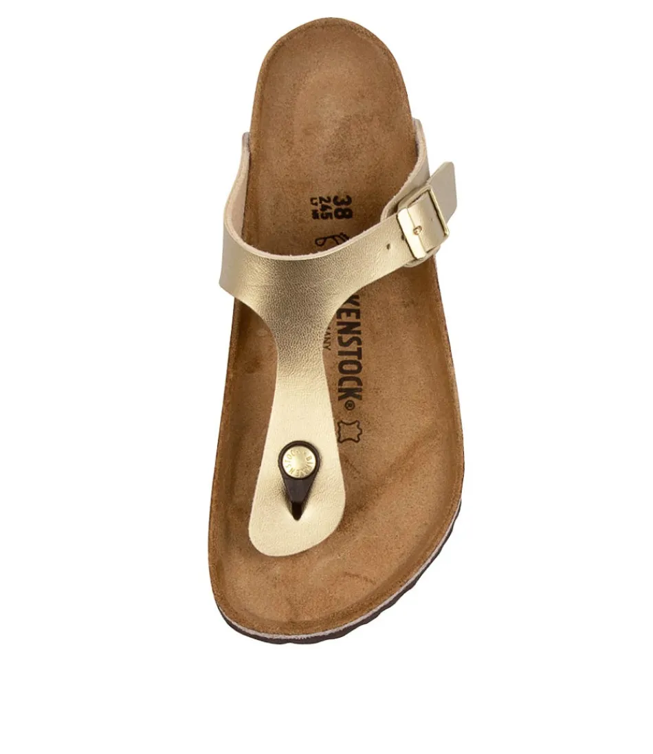 Sandales Femme BIRKENSTOCK - Modèle Gizeh en Doré Métallisé, Confort Optimal | Légeres & Style Intemporel