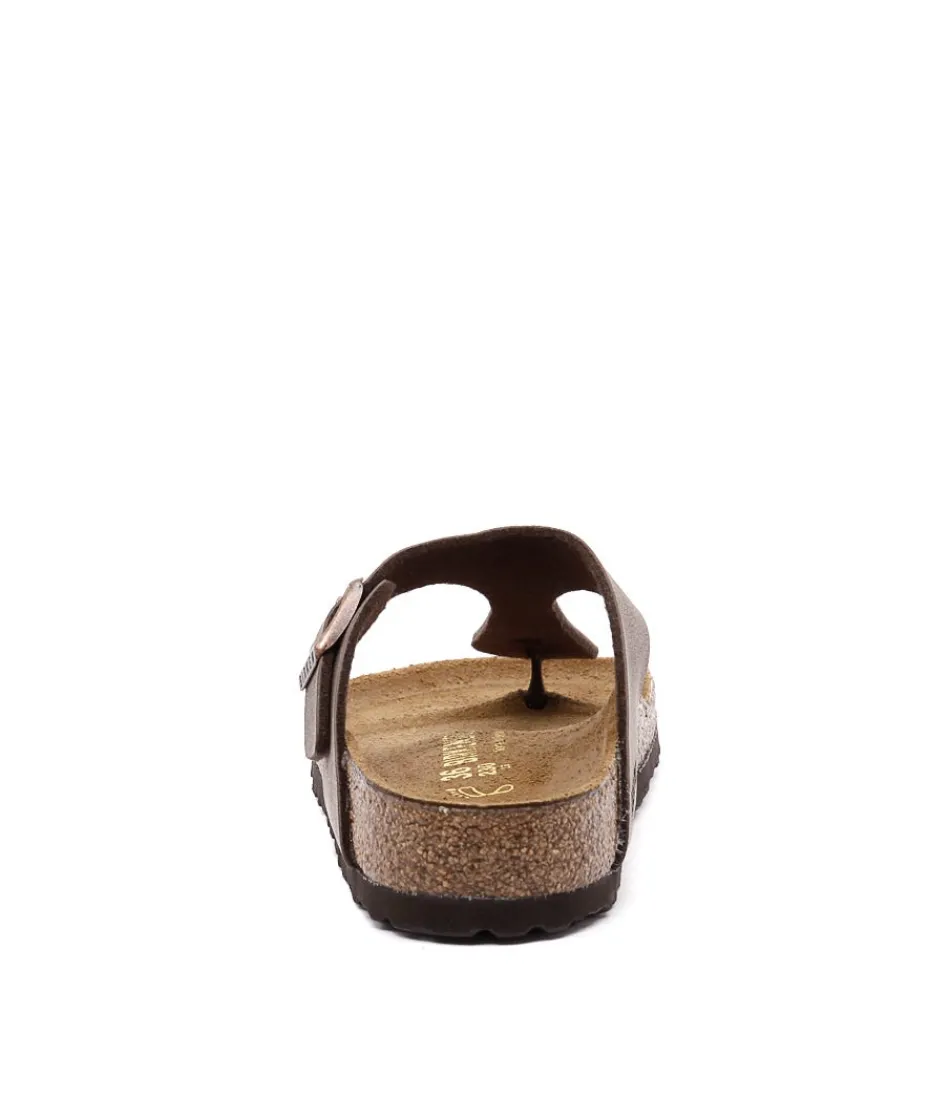 Sandales Femme Confort Optimal BIRKENSTOCK - Modèle Gizeh en Nuances Moka avec Semelle Birko-Flor Naturel, Détails Élégants pour Marches Zen