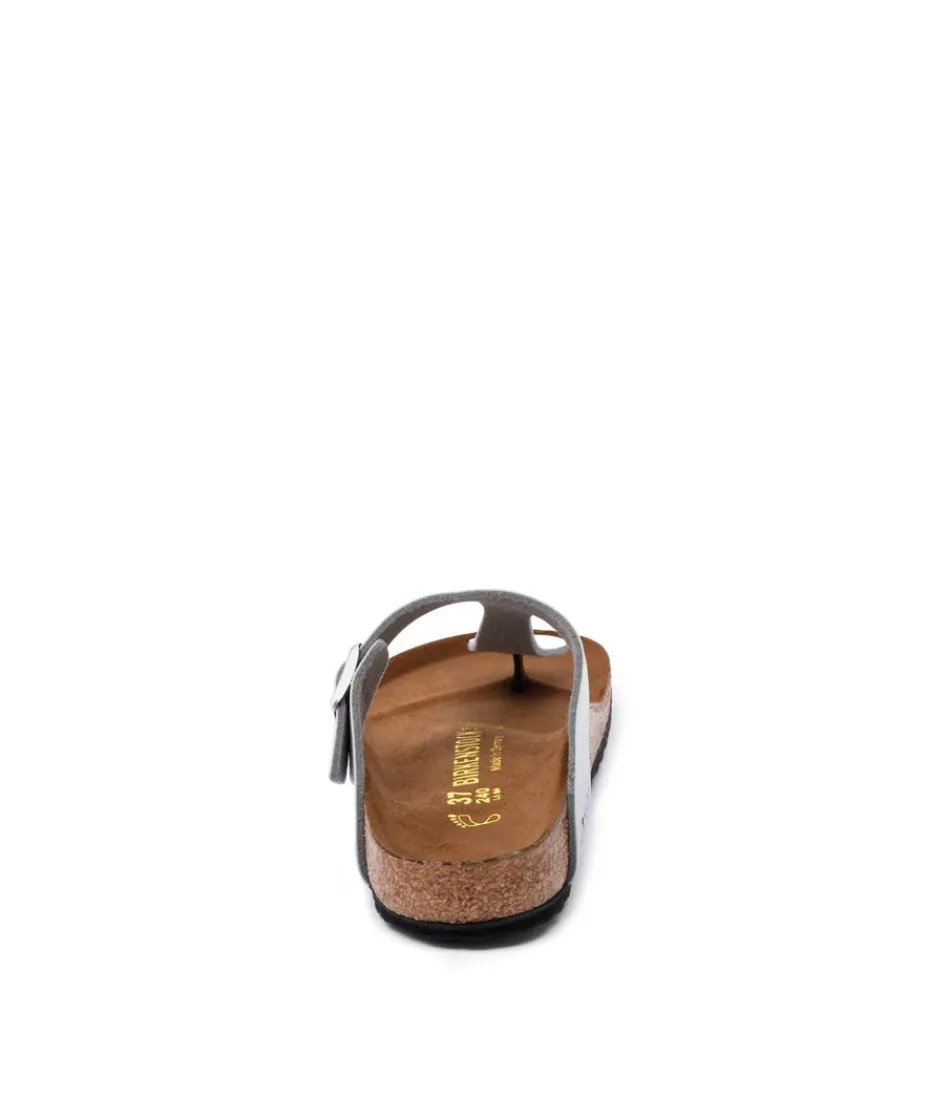 Sandales BIRKENSTOCK Femme Gizeh - Confort Optimal en Birko-Flor Argenté