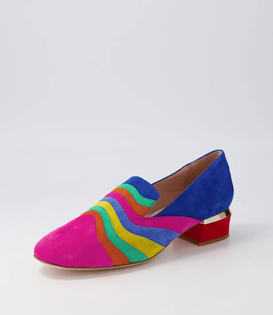 Mocassins Femme Élégantes DJANGO-JULIETTE - Talons Colorés Motif Gravata - Chaussures Tendance Printemps-Été