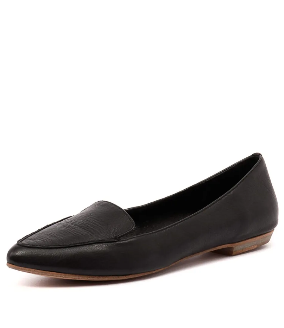 Derby féminin en cuir noir Gyro - Mocassins élégants MOLLINI