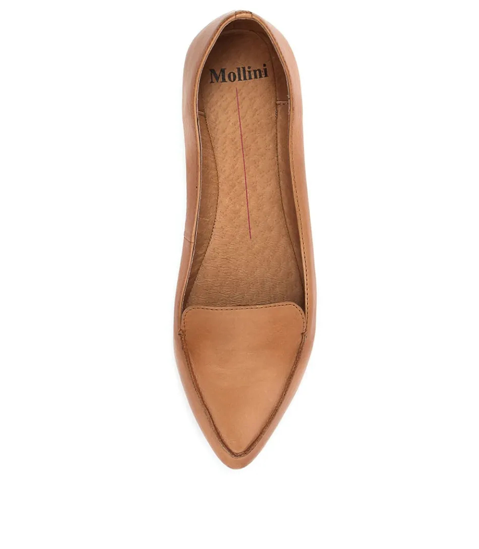 Mocassins Femme en Cuir Patiné Camel - Élégance Intemporelle par MOLLINI