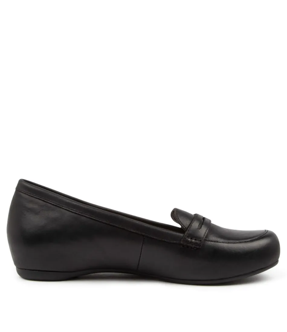 Mocassins femme élégants en cuir noir Hadi W - ZIERA, parfaits pour un style intemporel