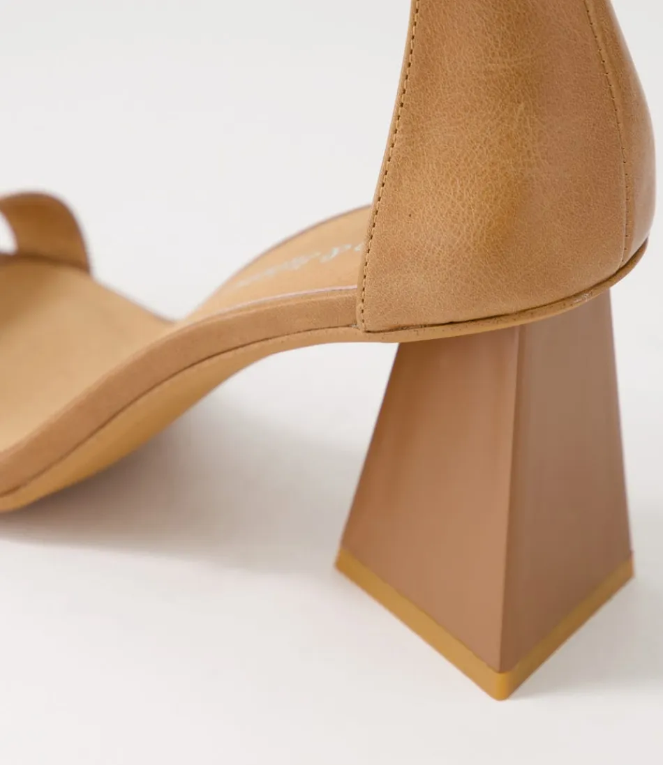 Escarpins DJANGO & JULIETTE - Sandales en Cuir Souple Brun pour Femme, Style Urbain Élégant