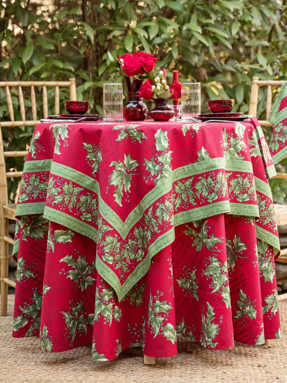Nappe Élégante Holly Song • Collection Printanière April Cornell - Inspirations Florales