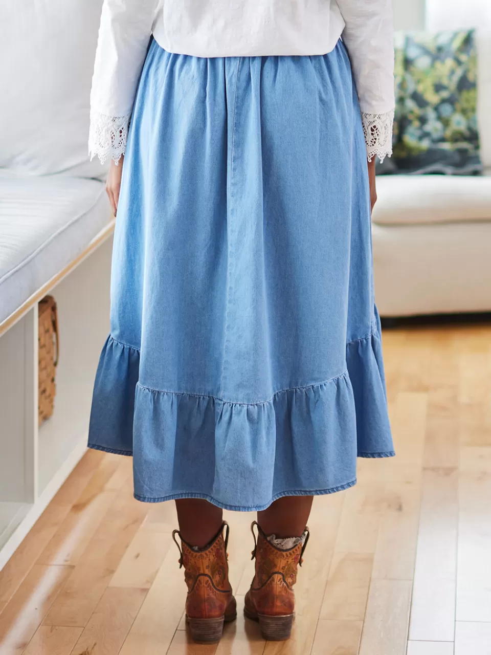 Jupe Élégance Campagnarde | Collection Printemps par April Cornell | Détails Artisanaux & Tendances Bohèmes Intemporelles