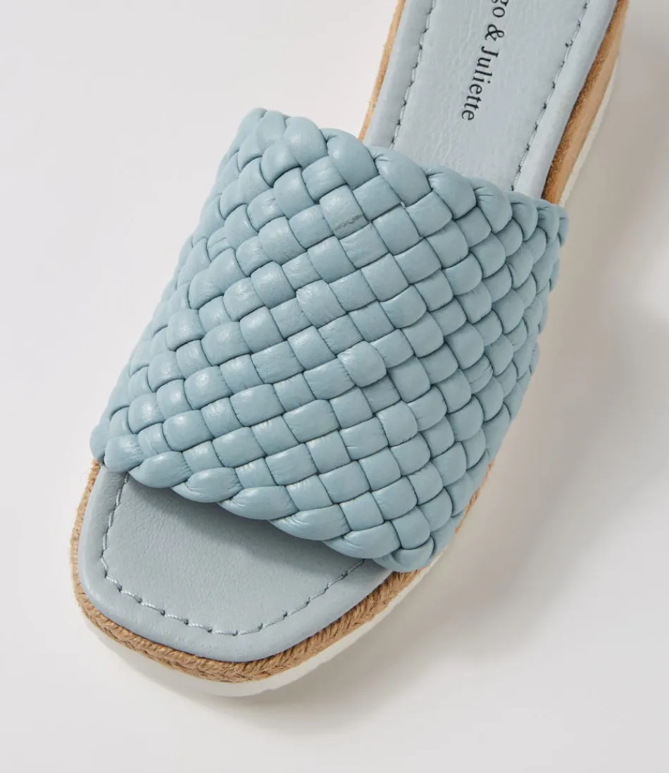 Espadrilles Femme Django & Juliette - Sandales Idalis en Jean et Cuir Souple