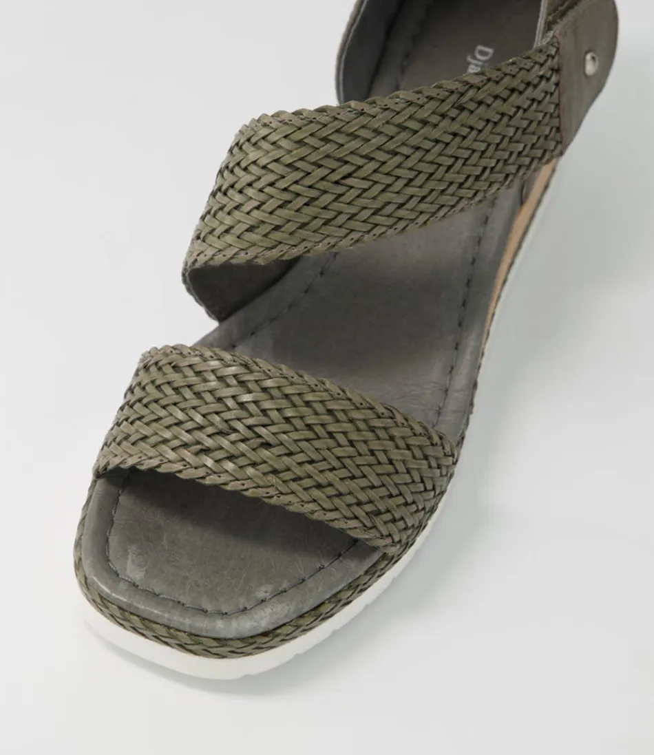 Espadrilles Django & Juliette pour Femme - Tressé Fumé en Cuir Souple avec Semelle Typique
