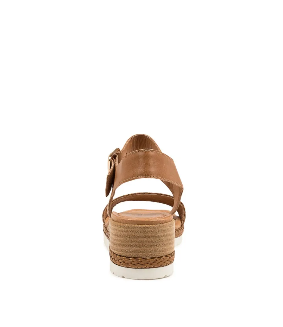 Sandales espadrilles Django & Juliette pour femme - Tressé cuir Imari beige avec semelle en jute confortable - Style rétro élégant pour l'été