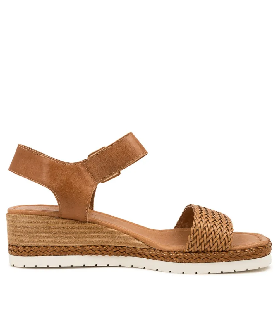 Sandales espadrilles Django & Juliette pour femme - Tressé cuir Imari beige avec semelle en jute confortable - Style rétro élégant pour l'été