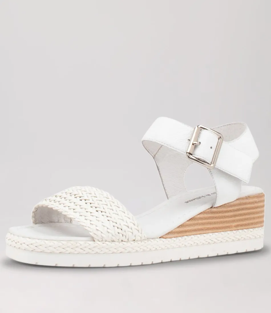 DJANGO & JULIETTE - Espadrilles Femme en Cuir Tressé Blanc Ivoire - Style Méditerranéen Léger et Confortable 

Chaussures d'été artisanales avec semelle en jute naturelle - Marque française - Tailleur de style bohème chic