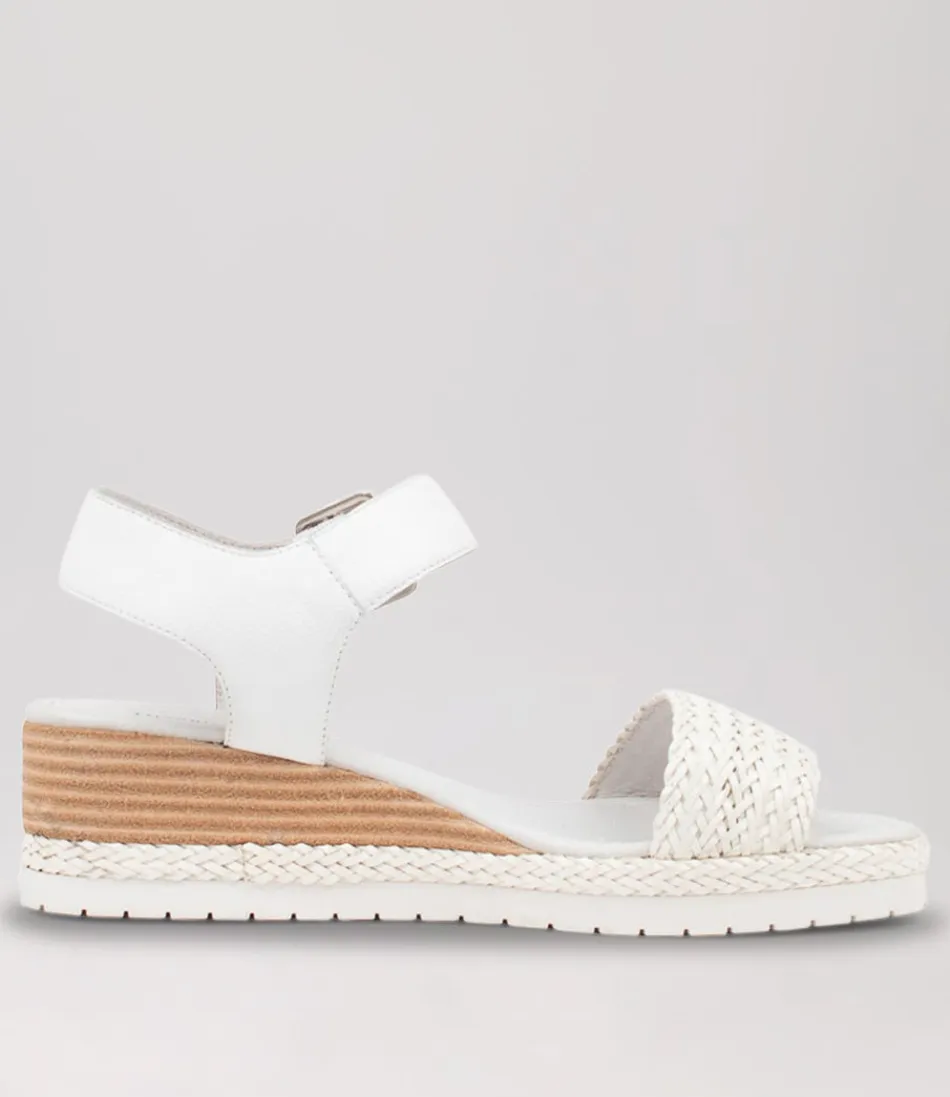 DJANGO & JULIETTE - Espadrilles Femme en Cuir Tressé Blanc Ivoire - Style Méditerranéen Léger et Confortable 

Chaussures d'été artisanales avec semelle en jute naturelle - Marque française - Tailleur de style bohème chic