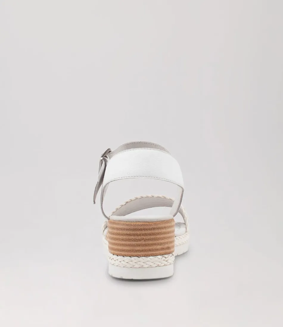 DJANGO & JULIETTE - Espadrilles Femme en Cuir Tressé Blanc Ivoire - Style Méditerranéen Léger et Confortable 

Chaussures d'été artisanales avec semelle en jute naturelle - Marque française - Tailleur de style bohème chic