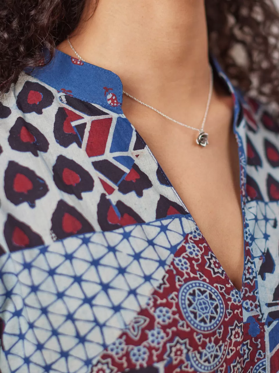 Élégante tunique patchwork - Création exclusive April Cornell à prix doux