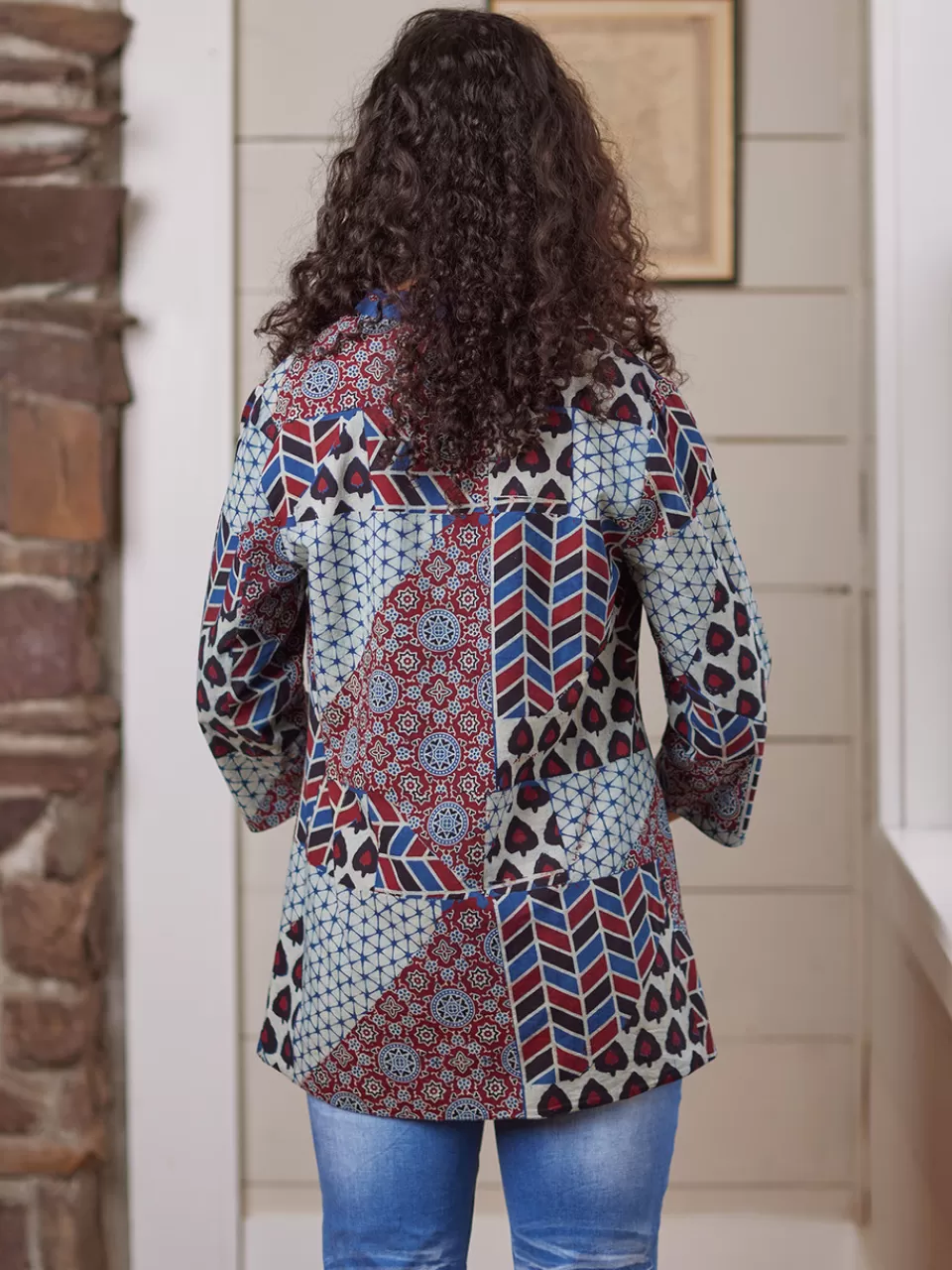 Élégante tunique patchwork - Création exclusive April Cornell à prix doux