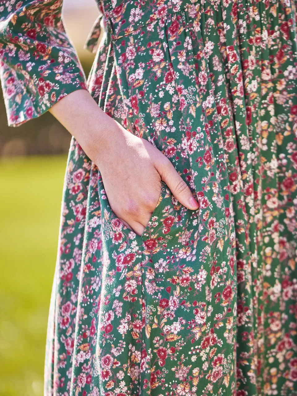 Robe printanière élégante style Jane Austen - Collection Irlandaise Printemps chez April Cornell