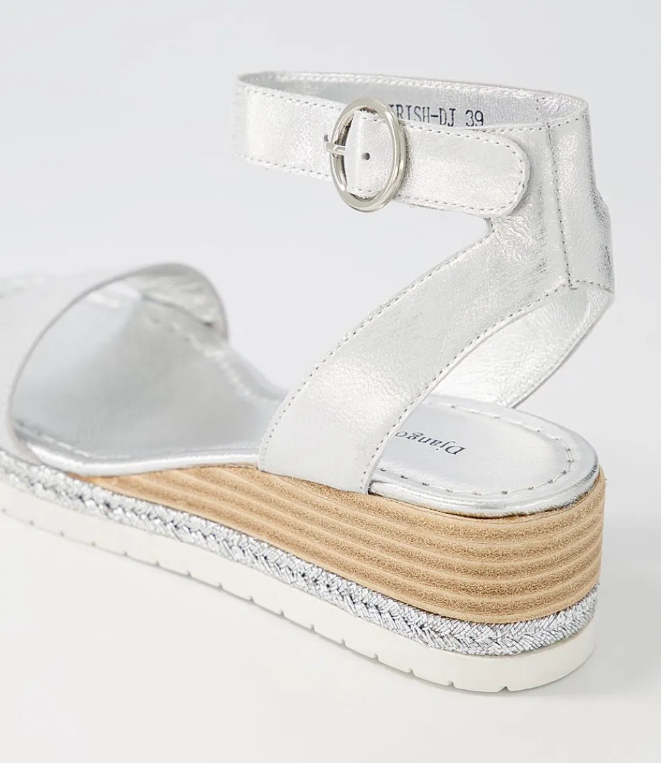 DJANGO & JULIETTE - Espadrilles Femme en Cuir Vieilli Effet Métal Irlandais - Semelle Tressée Style Bohème Chic 

(Version alternative plus poétique : 
