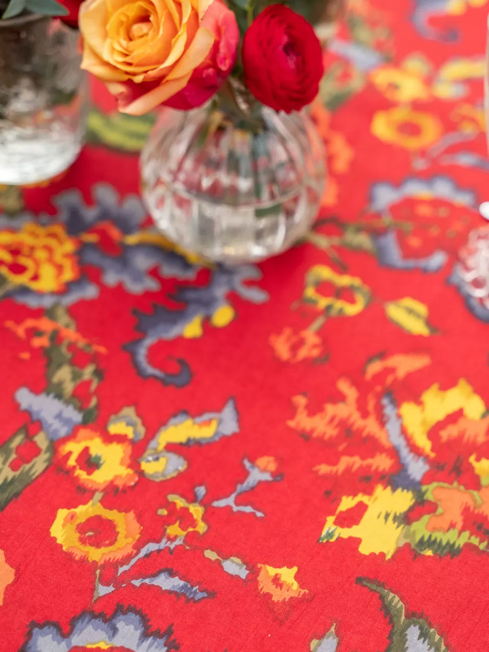 Nappe artisanale ikat « Isabelle » - Création April Cornell à prix doux
