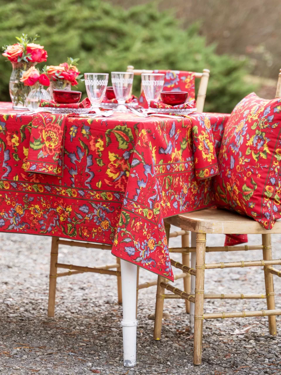 Nappe artisanale ikat « Isabelle » - Création April Cornell à prix doux