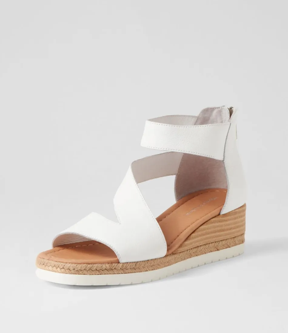 Éspadrilles Ismet en Cuir Blanc - Modèle Django & Juliette pour Femme (Style Méditerranéen Élégant)