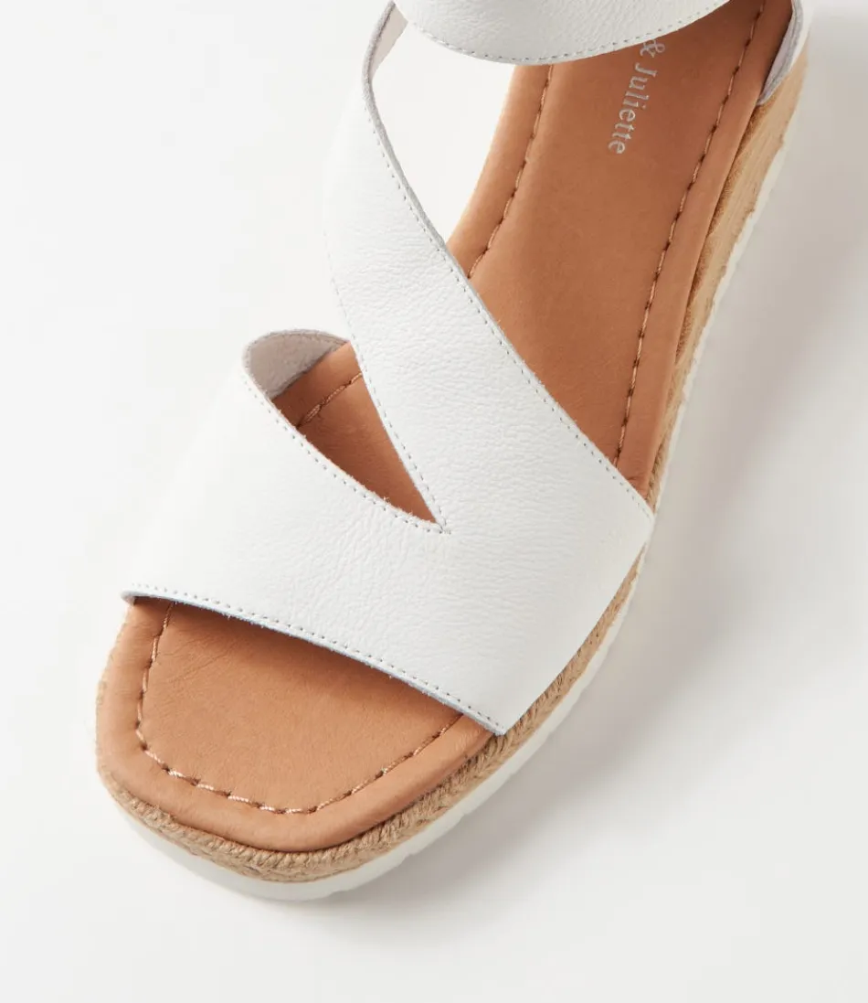Éspadrilles Ismet en Cuir Blanc - Modèle Django & Juliette pour Femme (Style Méditerranéen Élégant)
