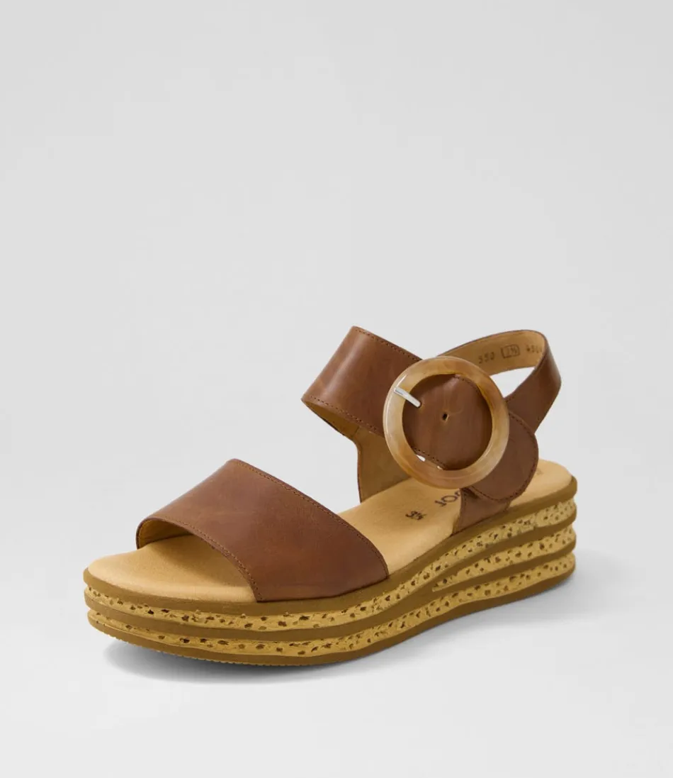 Sandales Femme GABOR Jale en Cuir Souple - Confort Optimal pour l'Été