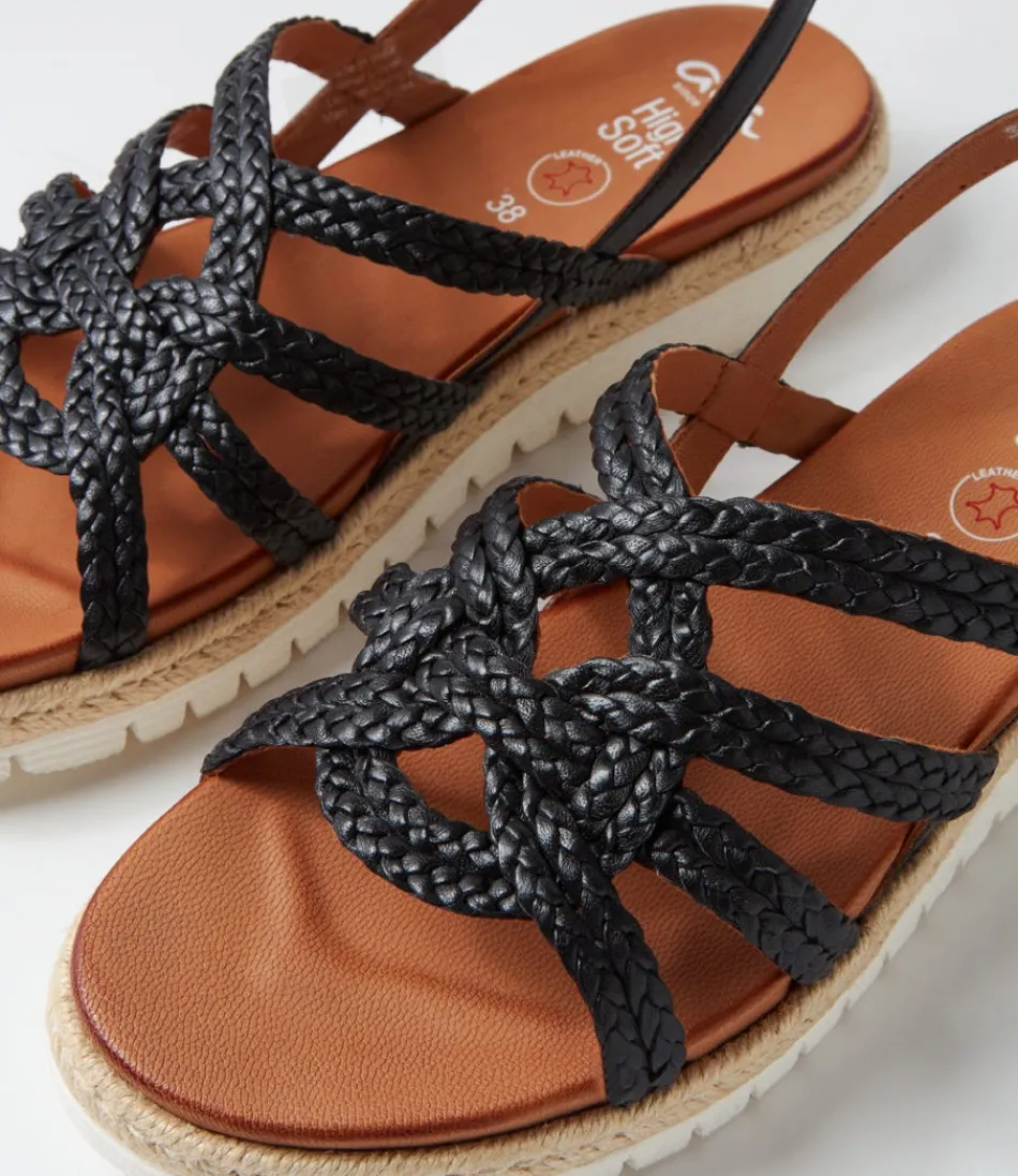 Sandales confortables Jamaïca 3 en cuir noir souple - Modèle féminin ARA 

(Version alternative plus détaillée : Sandales urbaines Jamaïca 3 pour femme - Cuir véritable noir avec semelle ergonomique ARA Comfort)