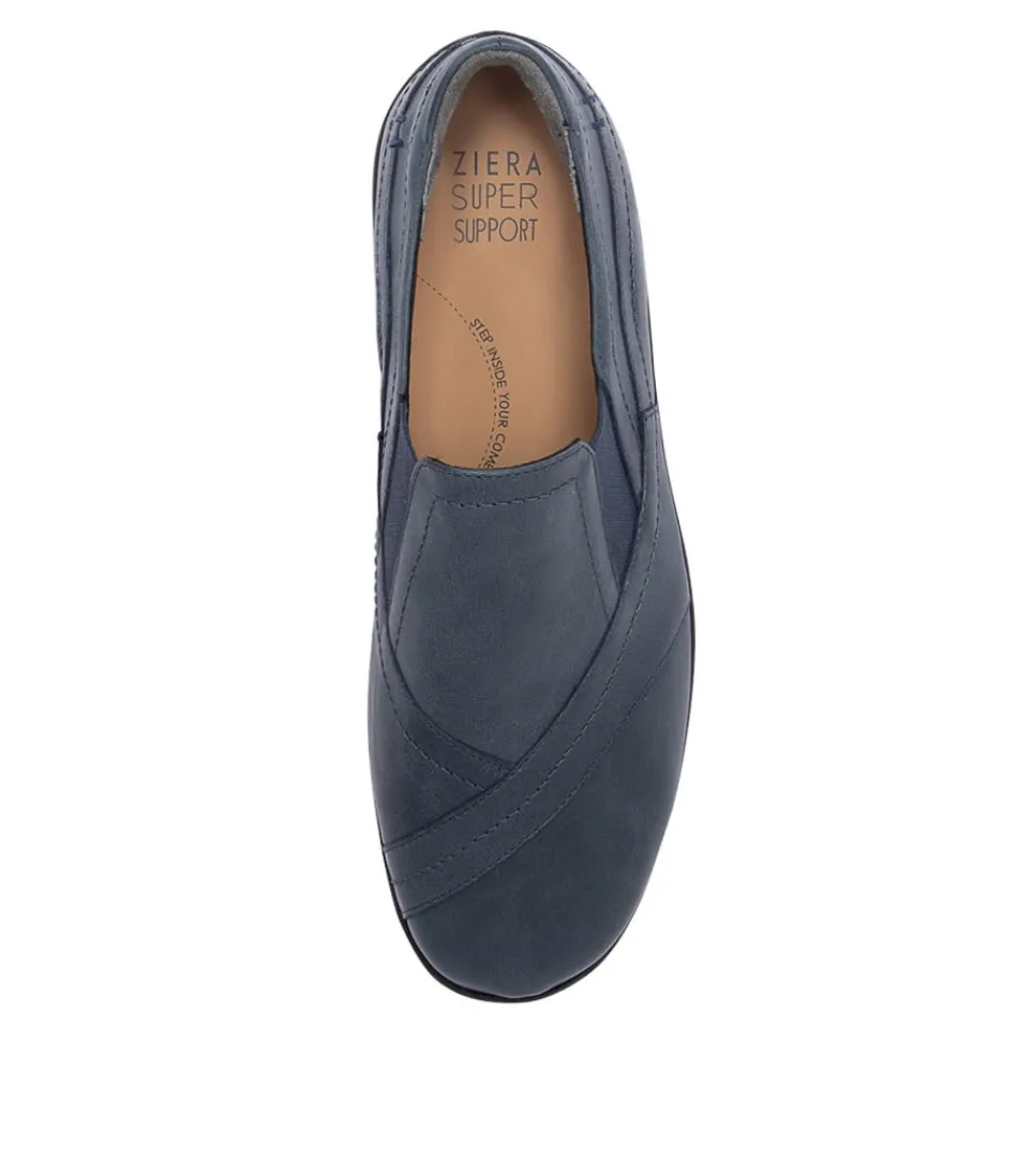 Mocassins Femme ZIERA - Confort Optimal avec Semelle Java Xf  
Cuir Souple Bleu Marine - Design Sans Lacet pour un Style Décontracté  
Chaussures Maison Élégantes - Liberté de Mouvement Garantie