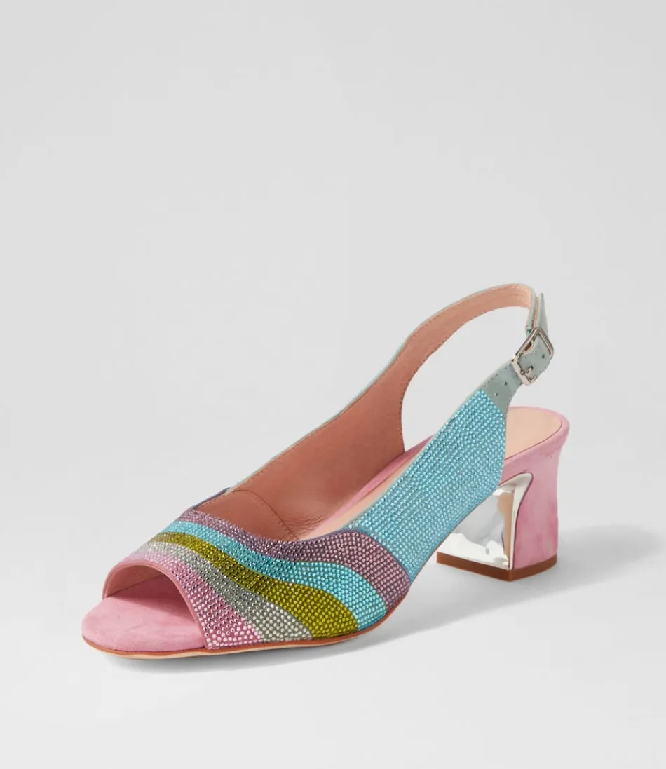 Escarpins Django & Juliette pour Femme - Sandales Jeddar à Motifs Pastel Multicolore