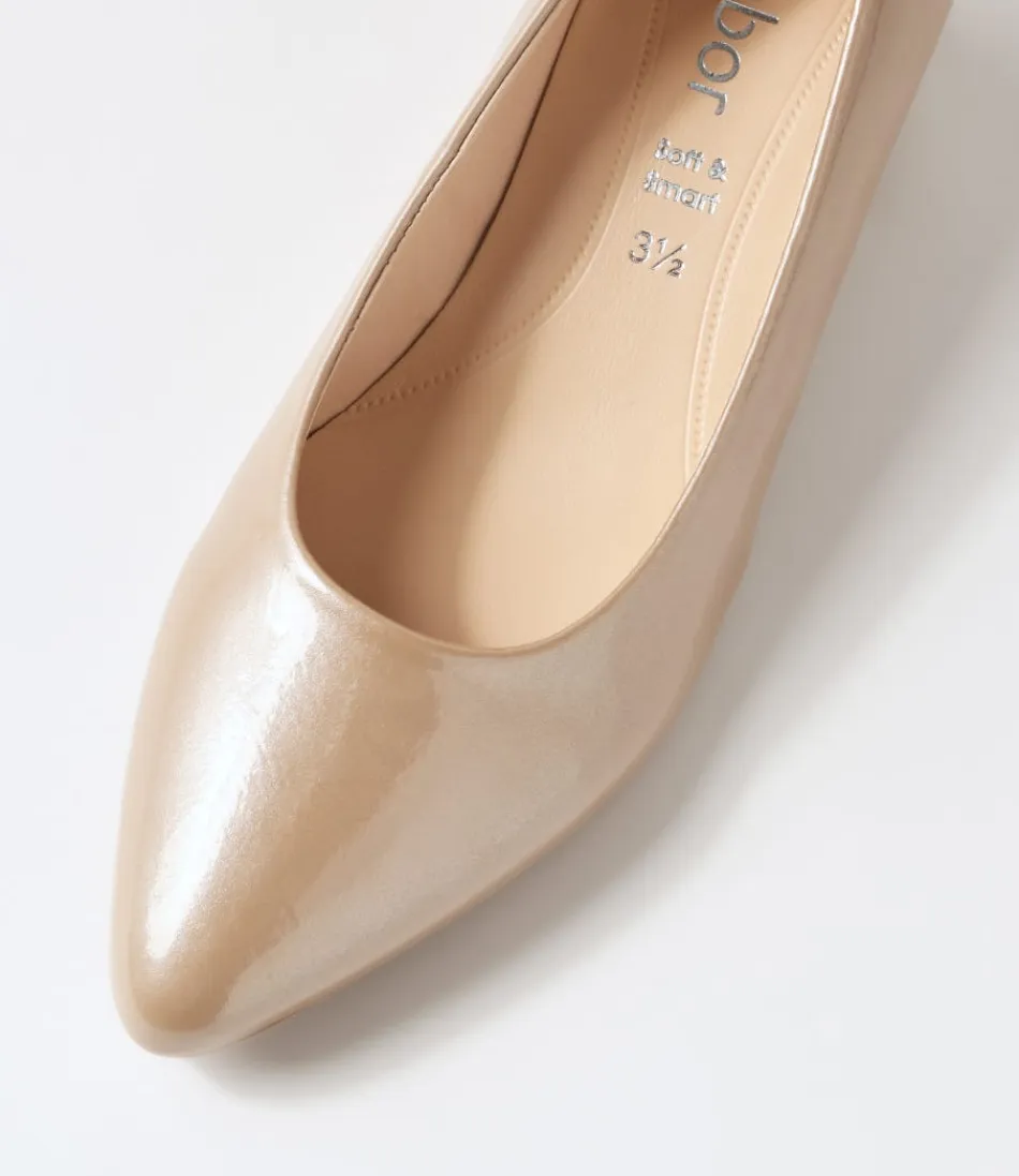 Escarpins femme GABOR Kaja - Cuir nude souple et confort intemporel  

(Note : J'ai restructuré la syntaxe pour un naturel conversationnel, ajouté des adjectifs qualificatifs spécifiques au marché francophone (