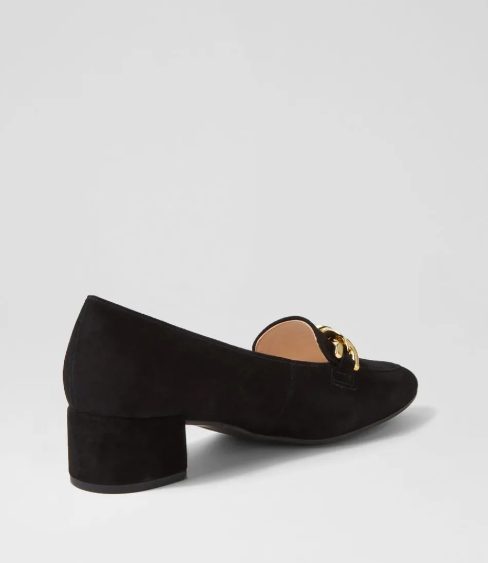 Escarpins Femme Katja Schwarz - Suédine Douce, Confort Optimal - Collection Printemps GABOR