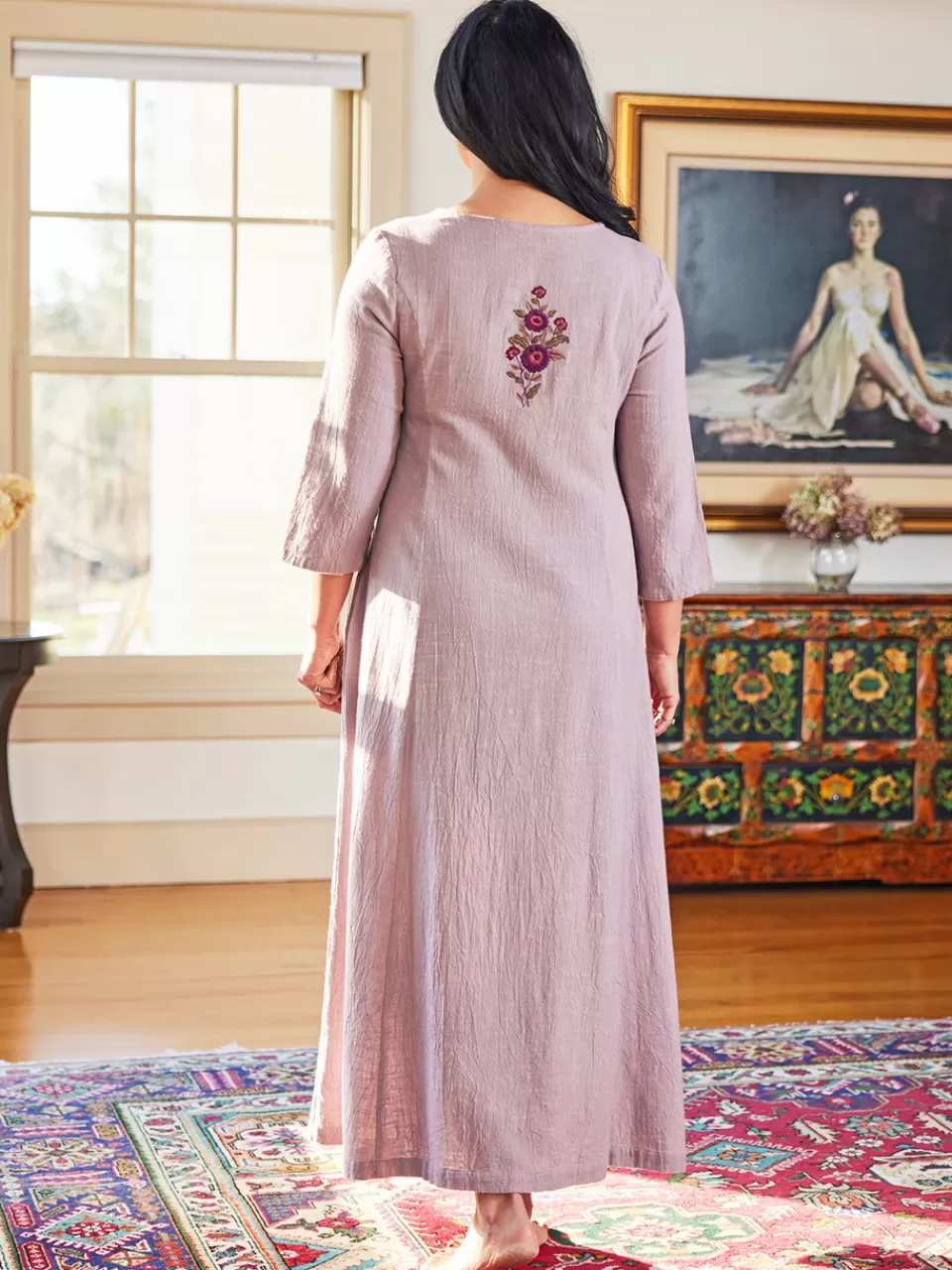 Robe Caftan Kerala Élégante - Collection Printanière chez April Cornell