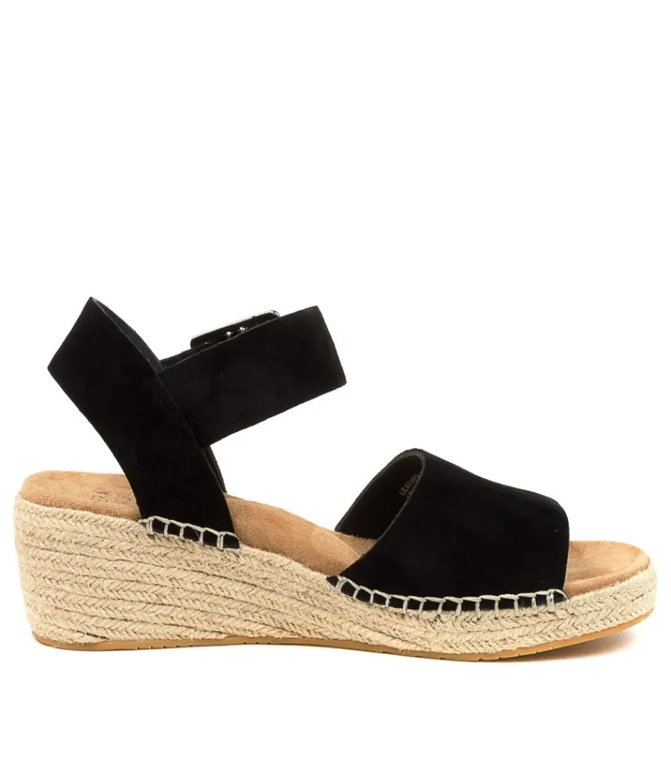 Escarpins Confortables ZIERA - Modèle Kraig-XW en Suédé Noir pour Femme, Semelle Tressée Élégante