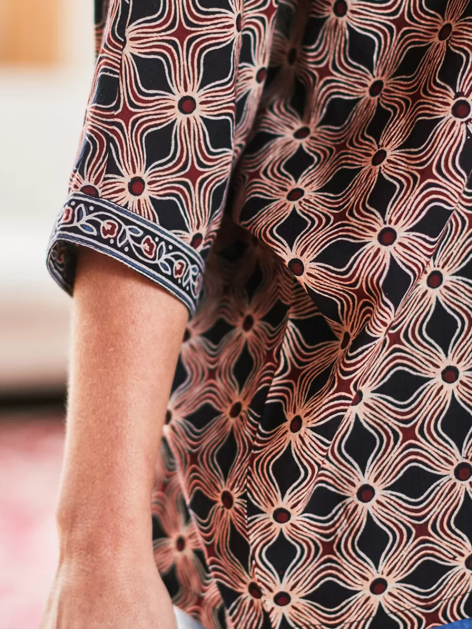 Chemisier Femme à Motifs Ajourés Printaniers - Collection April Cornell à Prix Doux