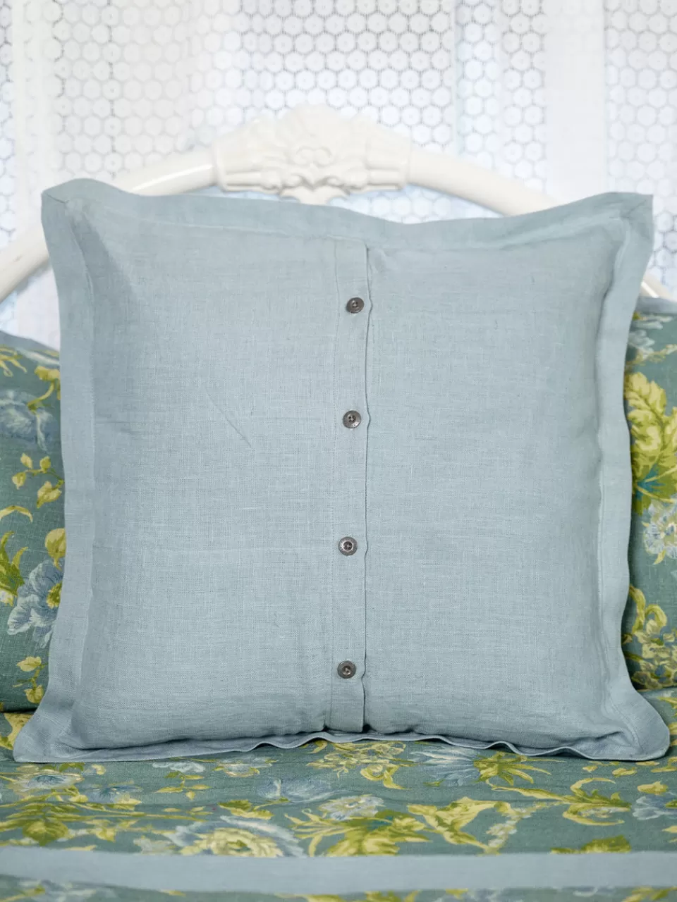 Housse de coussin décoratif en lin Lillian – Collection printanière April Cornell