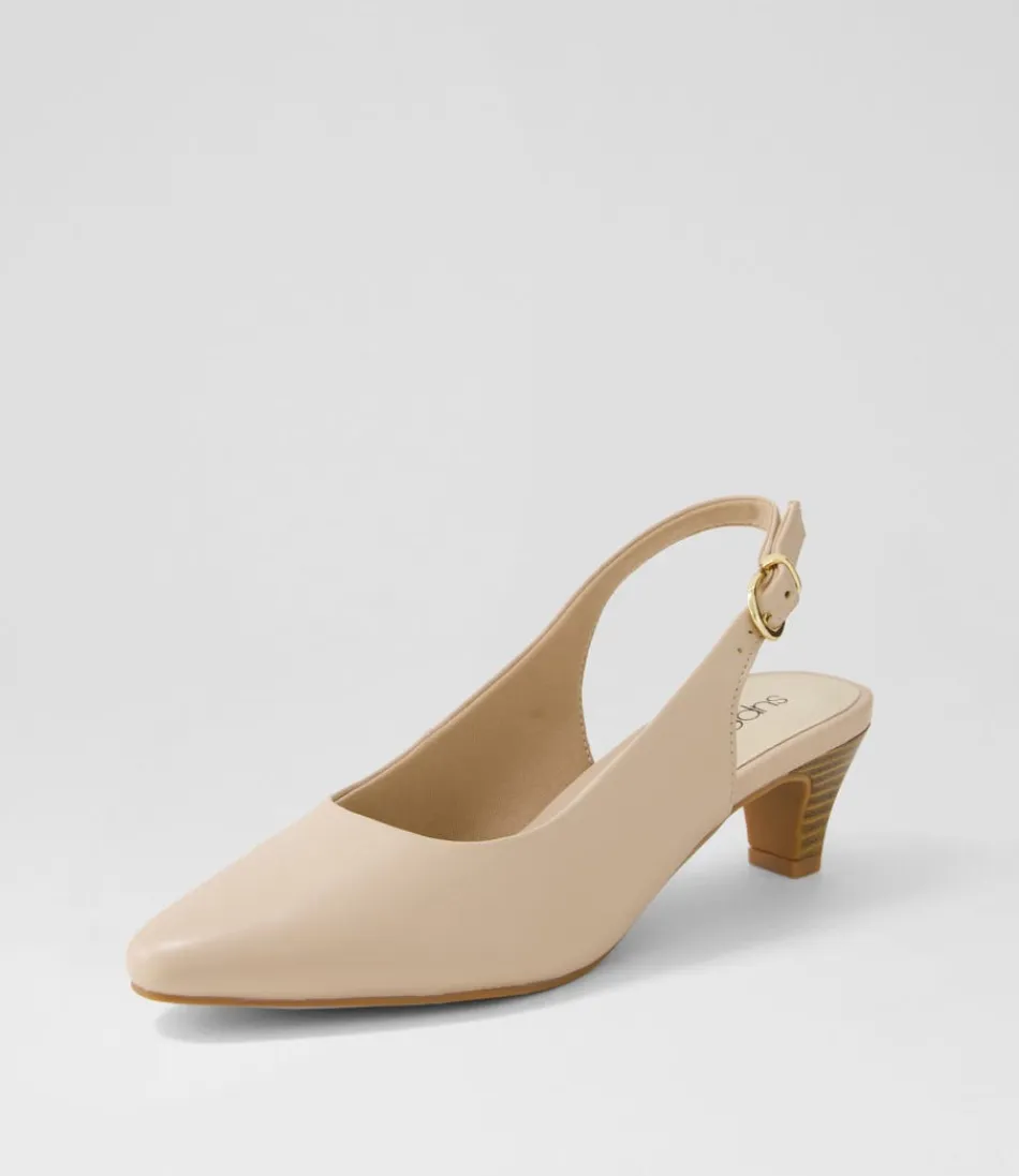 Escarpins femme en cuir nude Linden3 - Confort ultratendre pour journée élégante