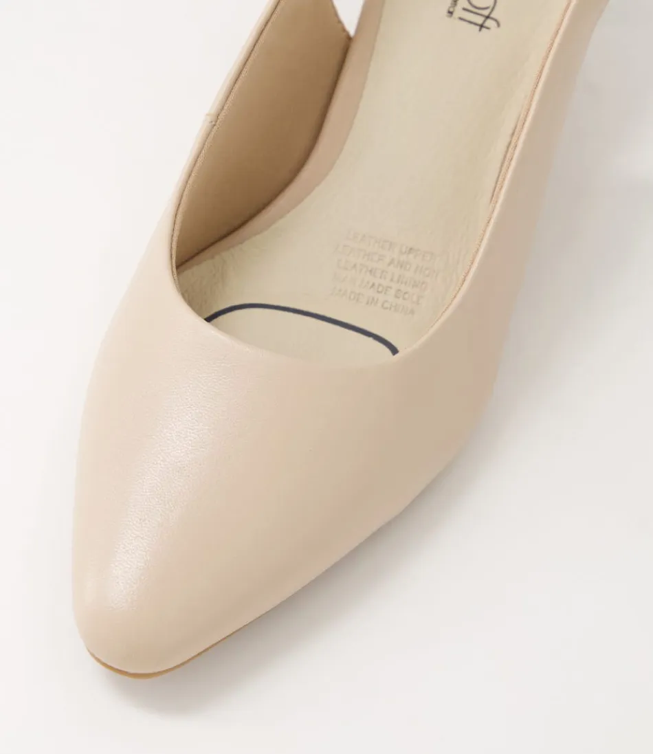 Escarpins femme en cuir nude Linden3 - Confort ultratendre pour journée élégante