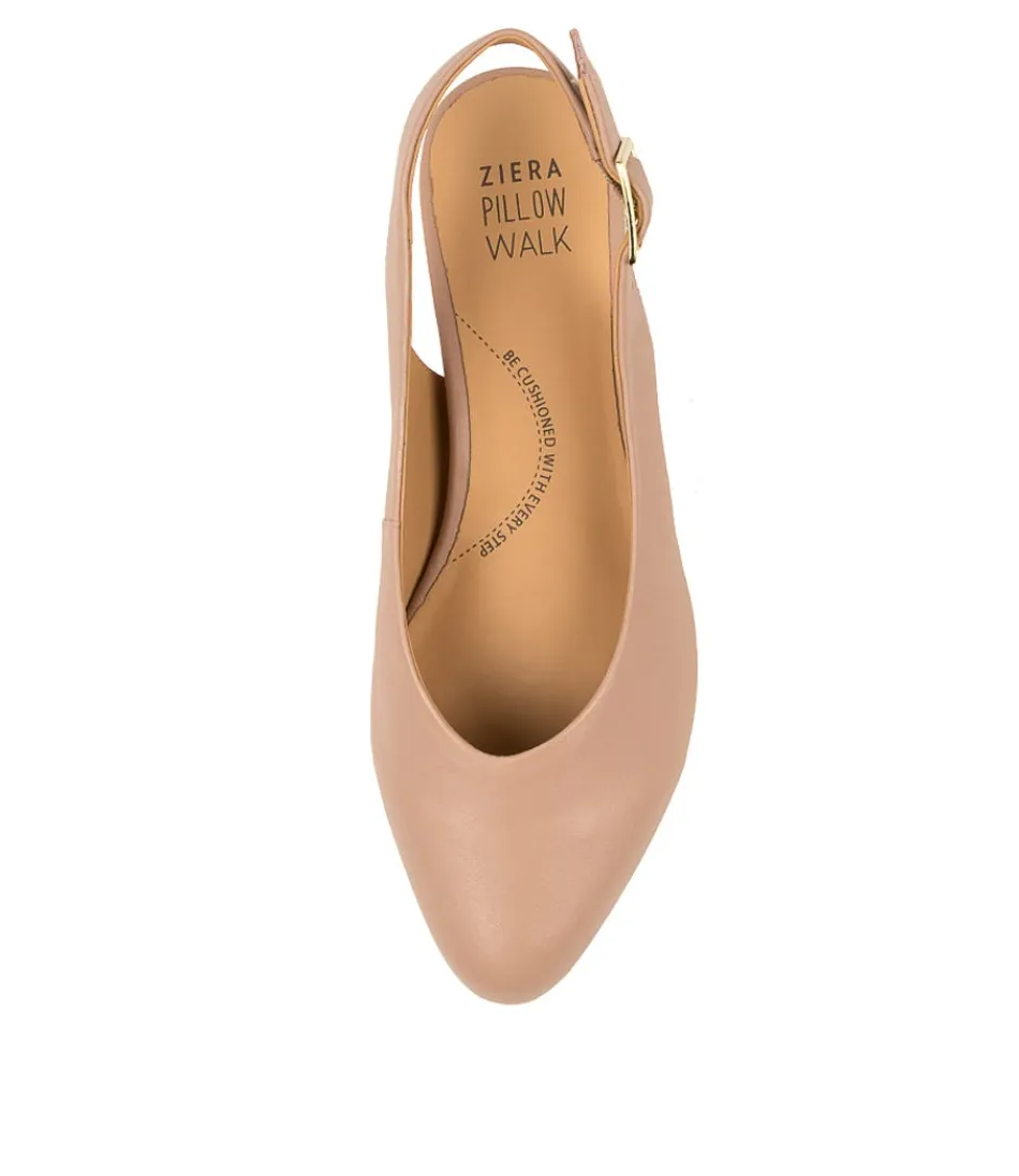 Élégance féminine ZIERA - Escarpins Lisa W en cuir rosé nacré pour un confort optimal