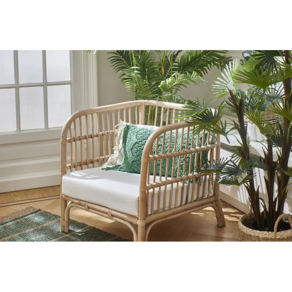 Coussin d'appoint Pomax | Tissu coton doux | Format 50x30 cm | Vert menthe rafraîchissant pour déco salon