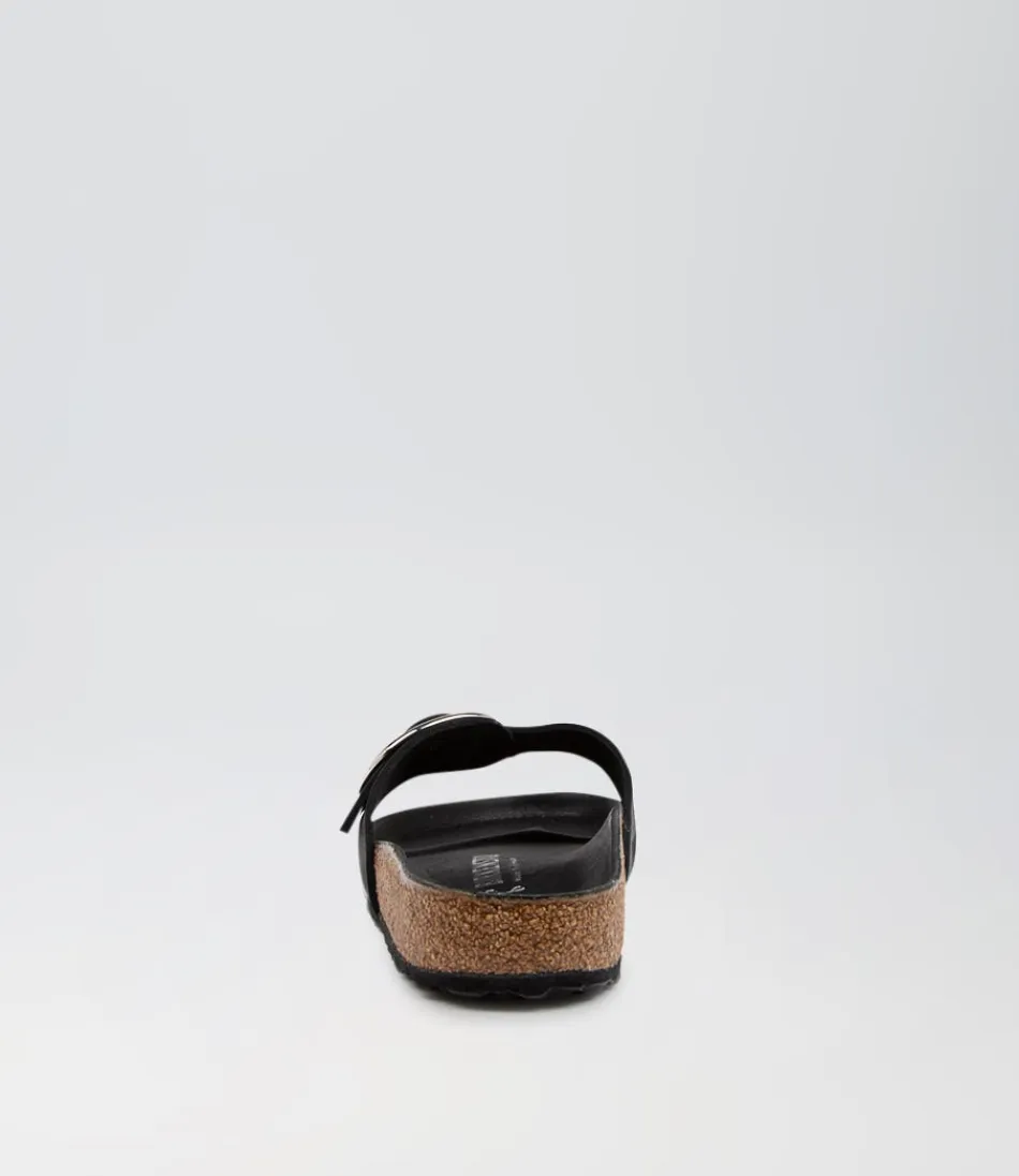 Sandales Femme BIRKENSTOCK Madrid à Boucle Oversize - Confort Optimal et Style Urbain Intemporel en Noir