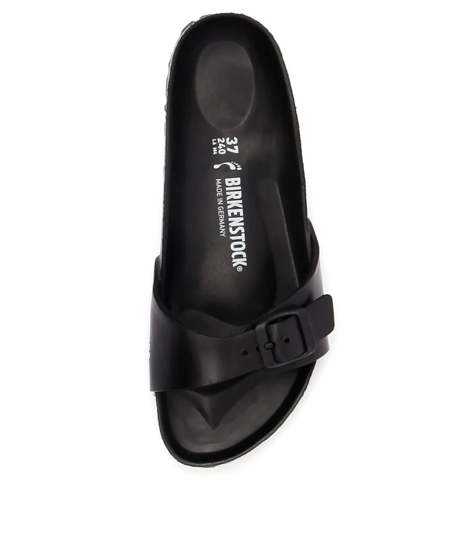 BIRKENSTOCK Madrid Eva - Sandales Ergonomiques Femme en Noir Léger  
Confort Optimal toute la journée - Marque Allemande Iconique  
Style Urbain Polyvalent avec Semelle Anatomique