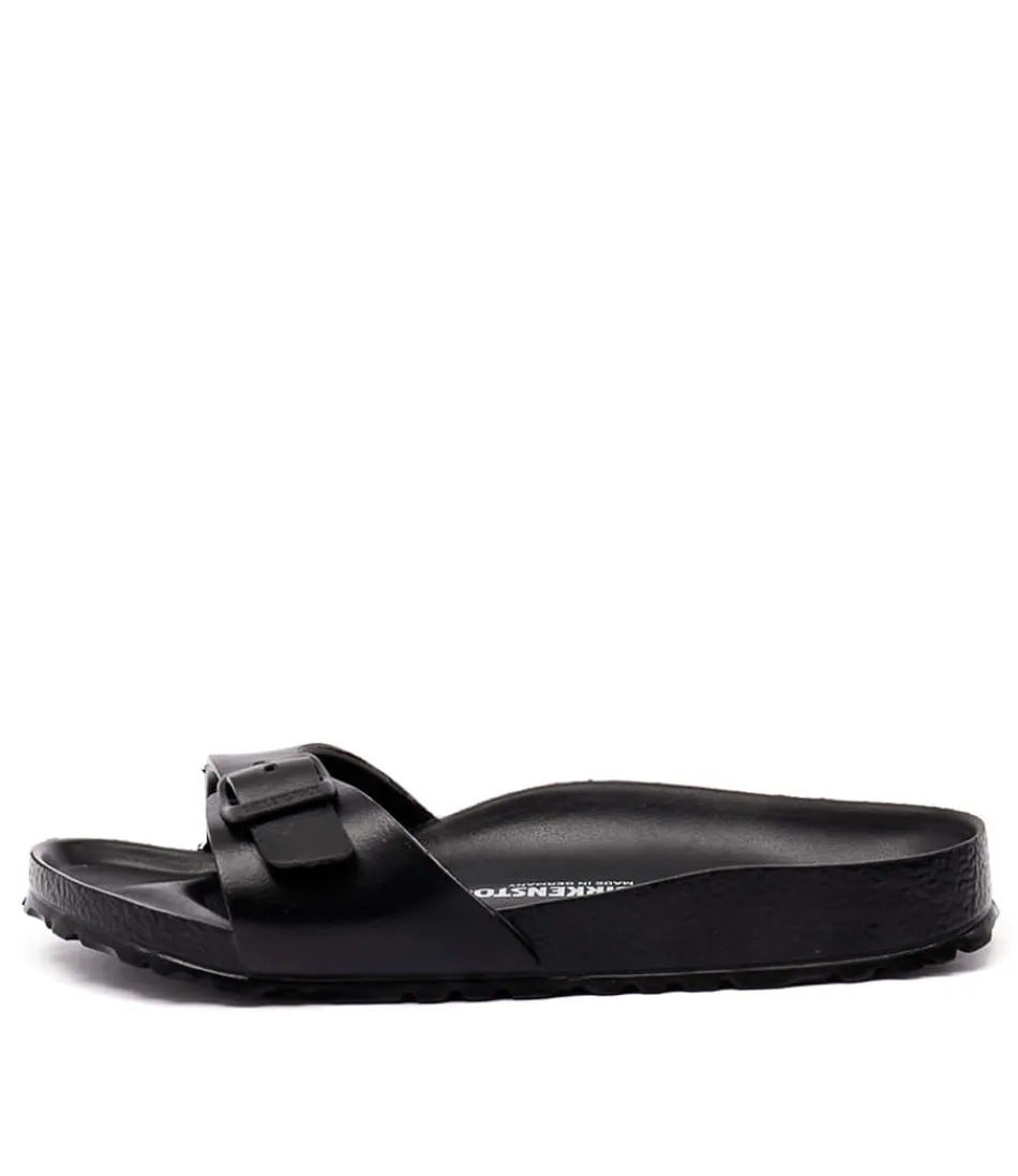 BIRKENSTOCK Madrid Eva - Sandales Ergonomiques Femme en Noir Léger  
Confort Optimal toute la journée - Marque Allemande Iconique  
Style Urbain Polyvalent avec Semelle Anatomique